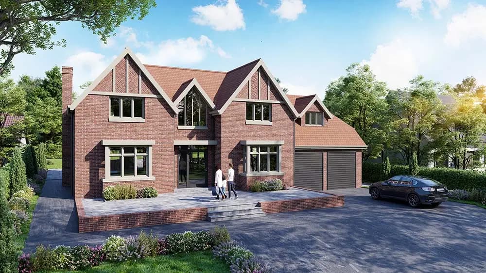 Exterior CGI 3D architectural visualisation by Photoplan